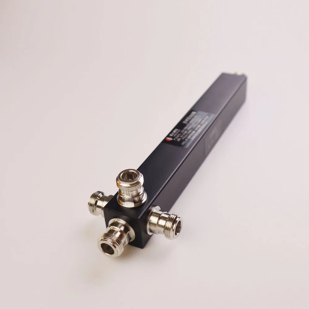 ZQTMAX Power Splitter Divider 4 Way Cavity N type 800-2500MHz For 3G CDMA GSM Cell Phone Signal Booster Repeater and antenna