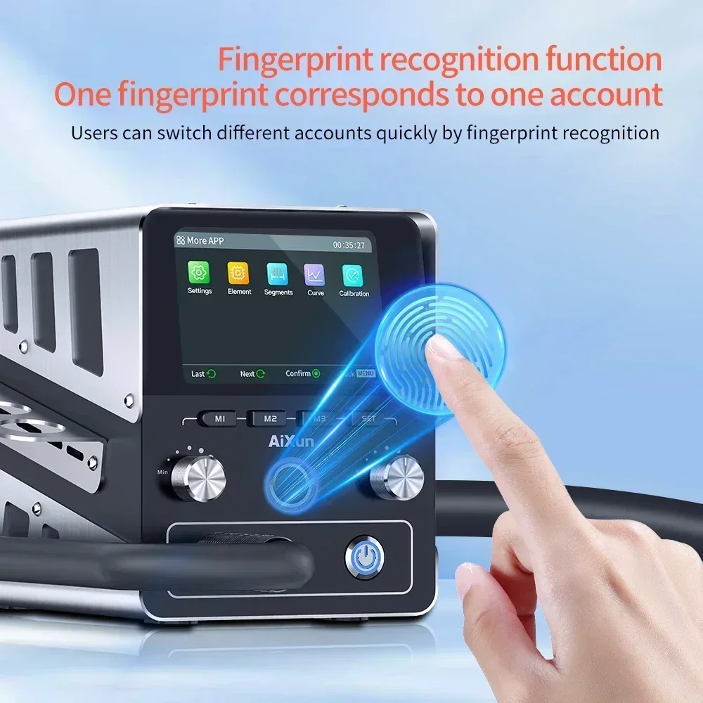 JC Aixun H314 H310D Internet BGA Rework Station 1400W Intelligent Hot Air Gun Soldering Station With Nozzles for SMD BGA Repair