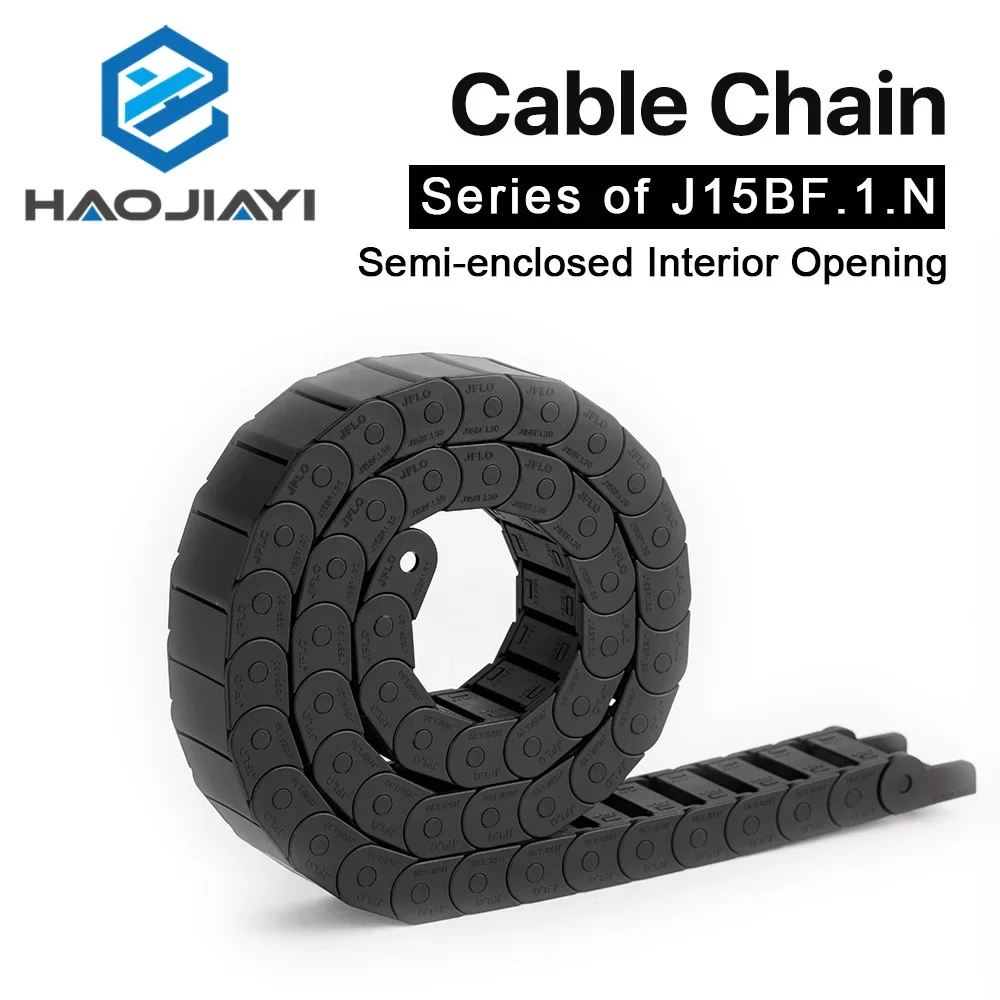 Cable Chain Semi-Enclosed Interior Opening 15x15 15x20 15x30 Drag Plastic Towline Transmission Machine Accessories