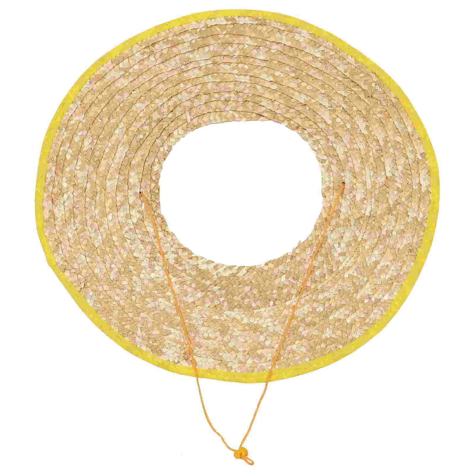 

Curtain Hard Hat Sunshield Shade Womens Hats Straw Bike for Cover Wheat Women's Man Bonnet