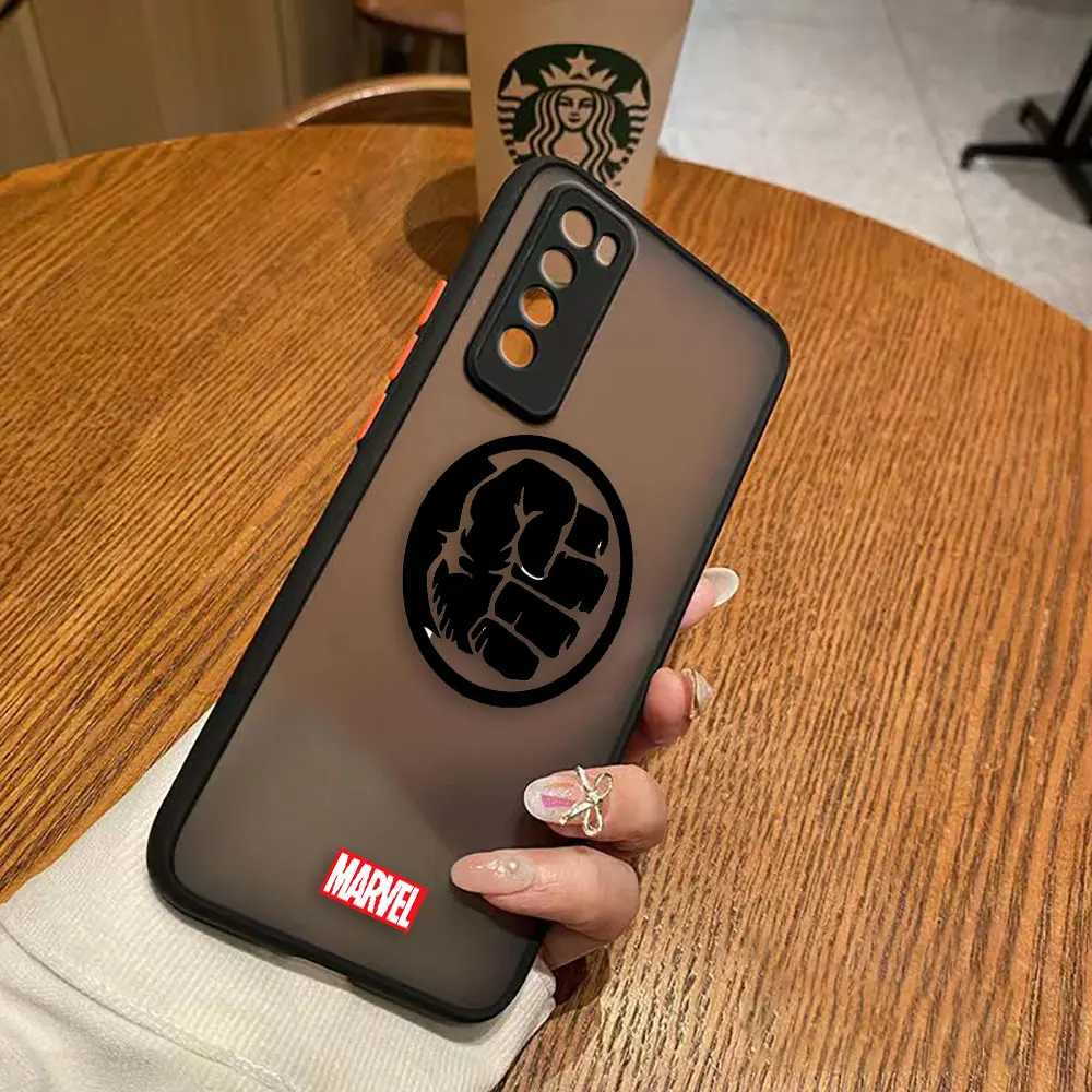 thumbnail image 1 of Matte Case for Huawei NOVA Y70 10 9 8SE 8 7SE 7I 7 5I 5 4 3I 4G 5G Case Funda Coque Capa Shell Cover Marvel Logo Lron Spider-Aan, 1 of 5