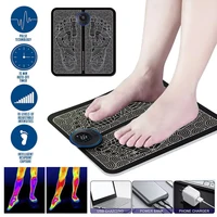 Electric Foot Massager Pad Neck Massage Set Portable Home Fatigue Relief Muscle Vibration Massage Pad Back Neck Massager 3
