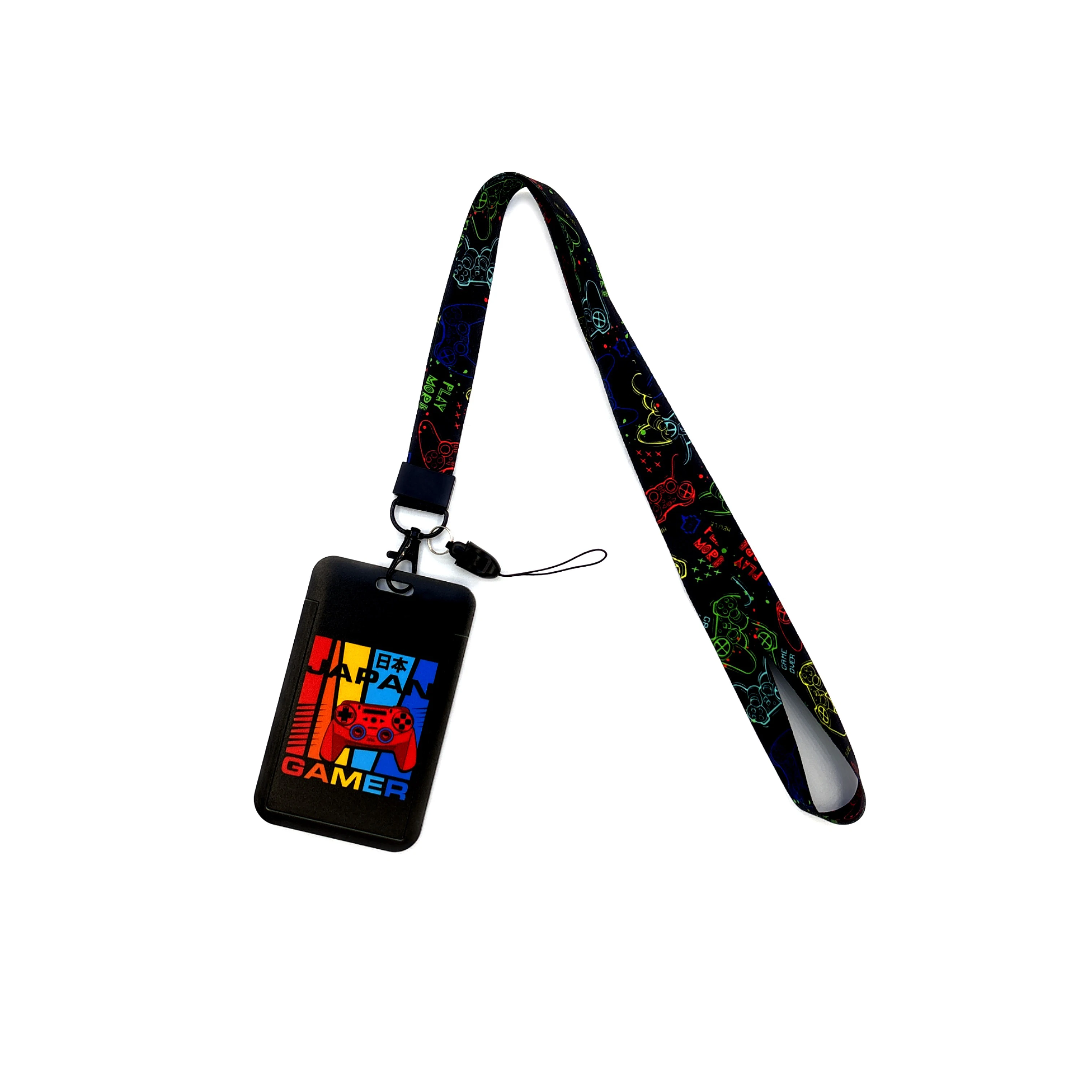 Versatile Card Holder Lanyard with Protective ID Badge and Credit Card Case