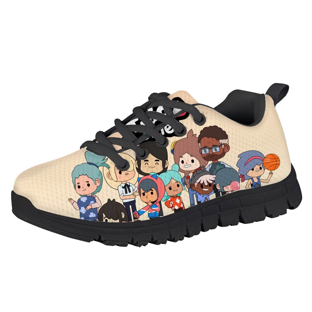 

Toca Life World Cartoon Anime Print Fashion Kids Casual Flat Shoes Summer Outdoor Sneakers for Teen Girls Children Zapatillas