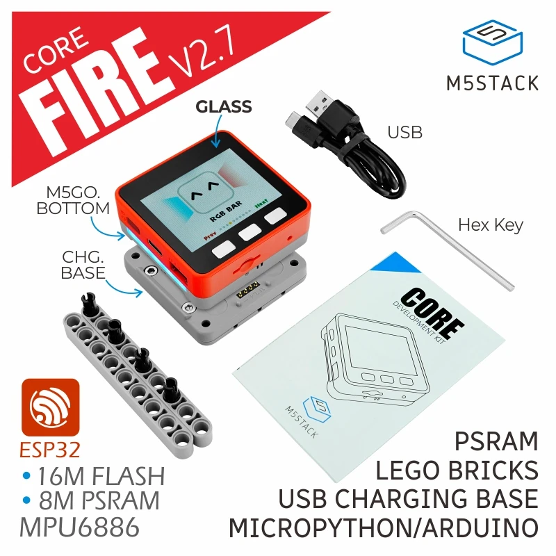 Oficial Fire Iot Development Kit Psram V2.7 M5stack - Imagem 6