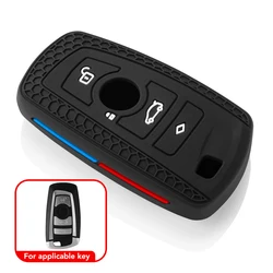 Premium Soft Car Key Case Cover - Stylish Protective Shell (Black)