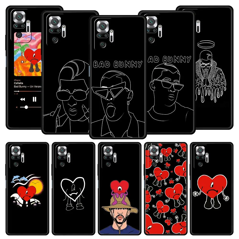 

Bad Bunny UN VERANO SIN TI Phone Case For Xiaomi Redmi Note 12 5G 11 10 Pro Plus 9S 9 8 7 9T 8T 10C 9C 9A 5G K50 Gaming Cover