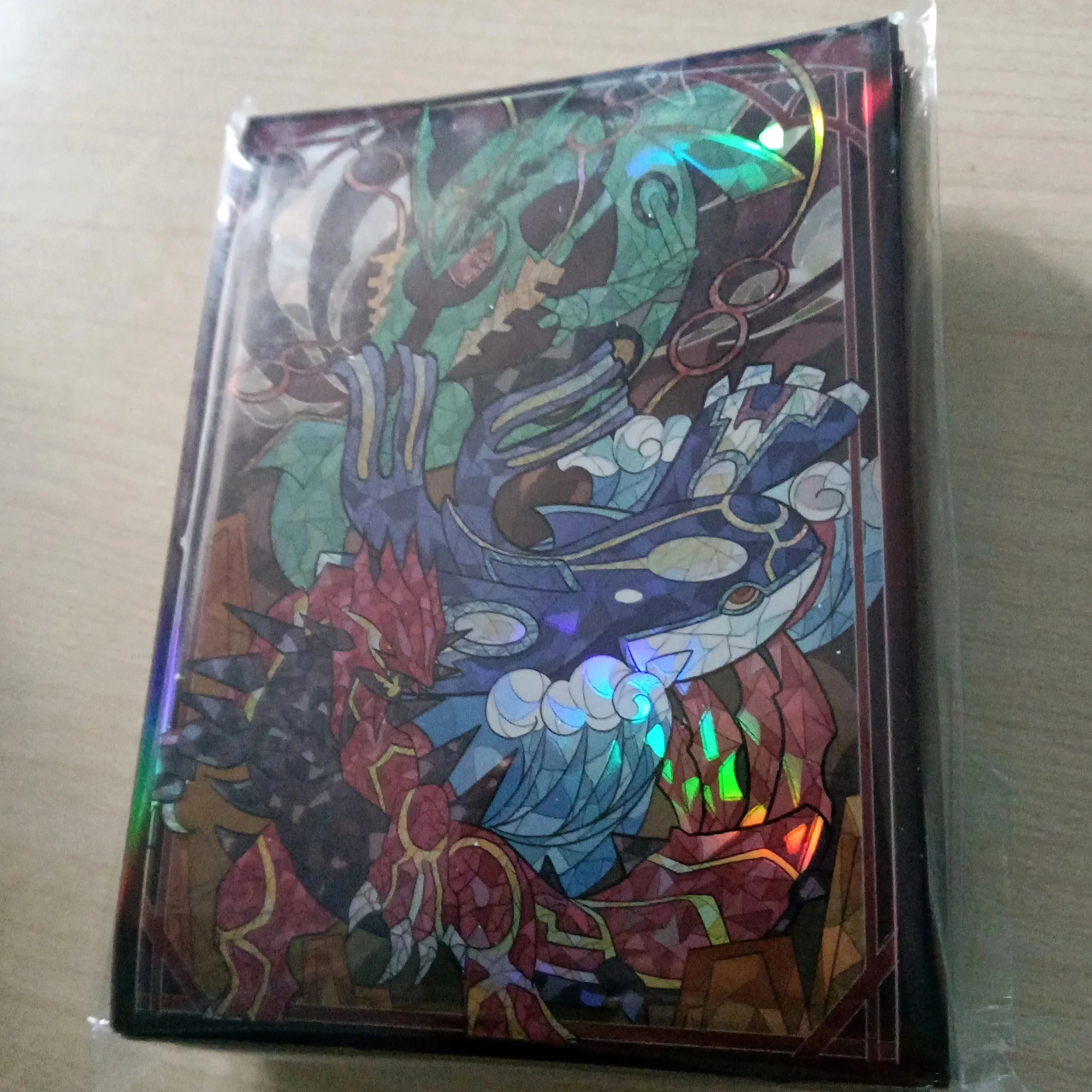 Pocket Monster Dialga Palkia Arceus Figures Card Sleeves Glass