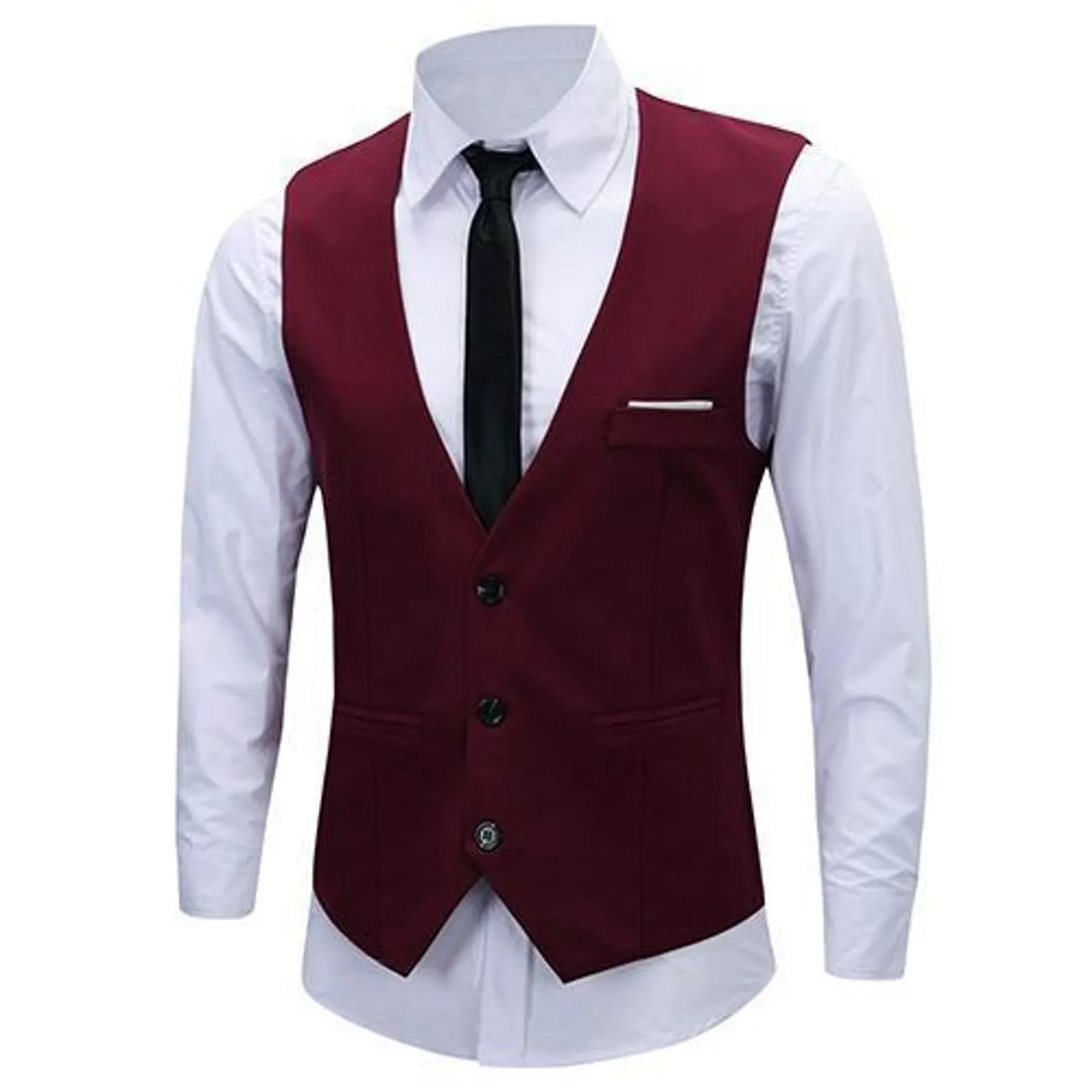 Three Button Suit Waistcoat Suit Vest