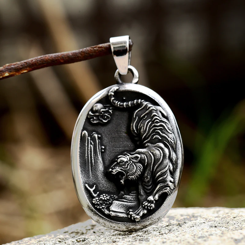 demdodeeチャーム インディアン BEIER 2022 New Domineering Animal Tiger Necklace Pendant For