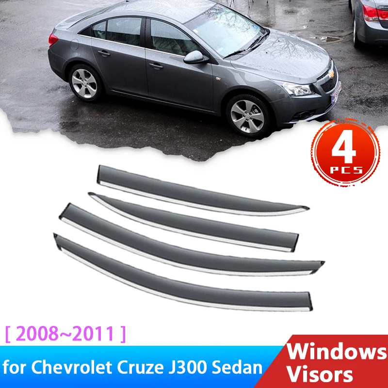 Deflectors for Chevrolet Cruze J300 300 Sedan Holden Cruze 20082011