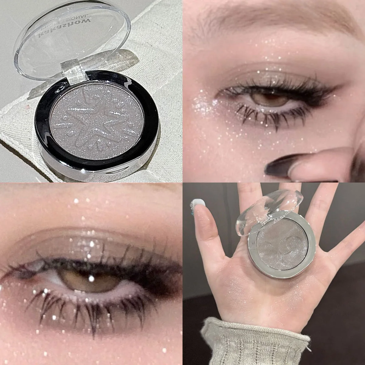 Radiant Pink Glitter Shimmer Eyeshadow Highlighter