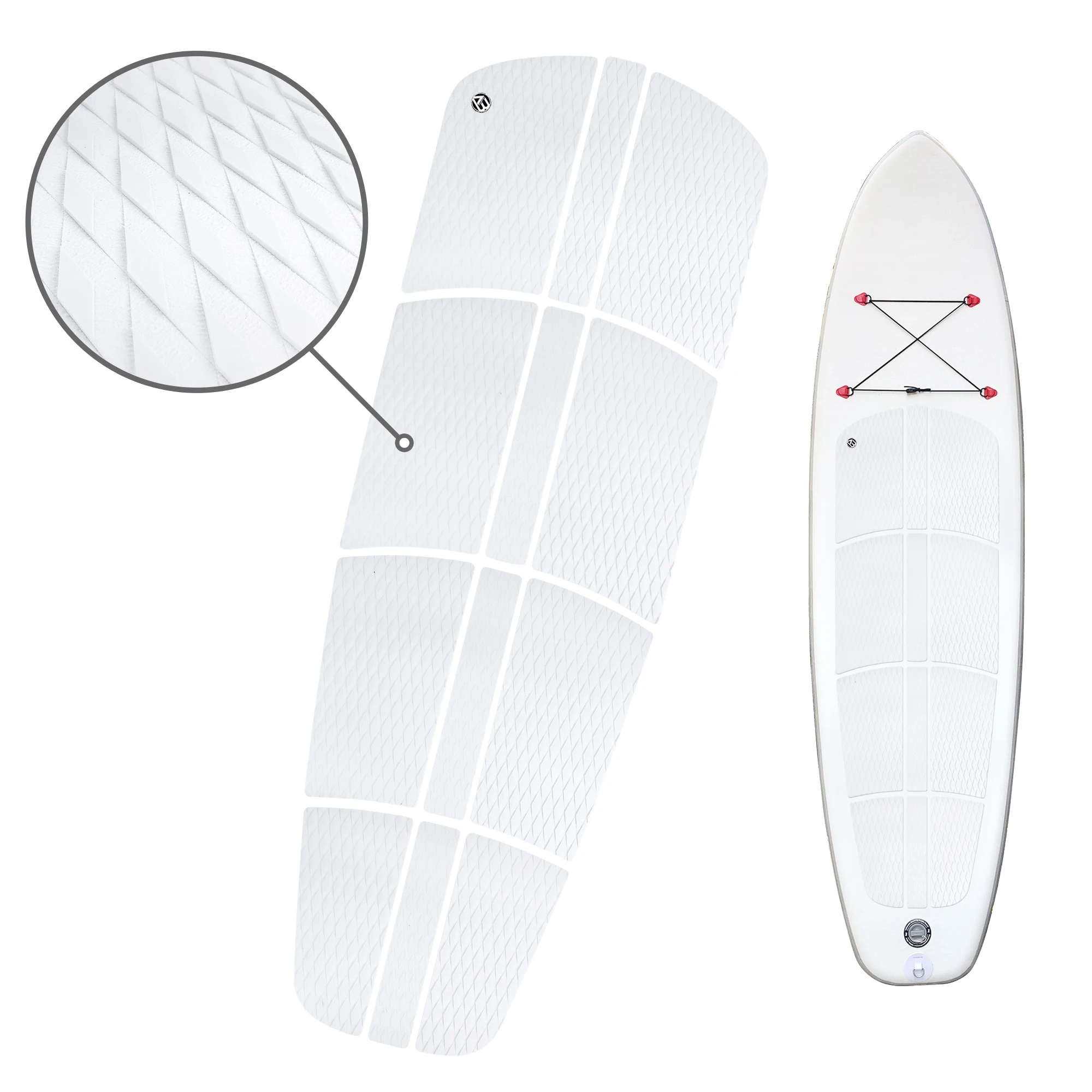 Non-Slip Traction Pad 3M Adhesive Trimmable EVA Sheet Foam Pad for Paddleboard 12 PCs surfboard traction pad