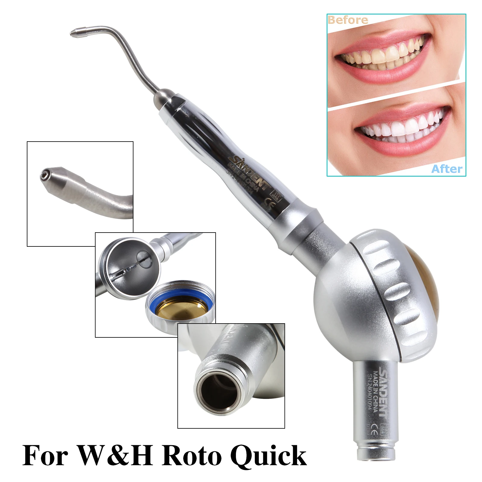 

Dental Hygienist Prophy Mate Air Flow Teeth Polisher Unit fit COXO GW Coupling 6Holes