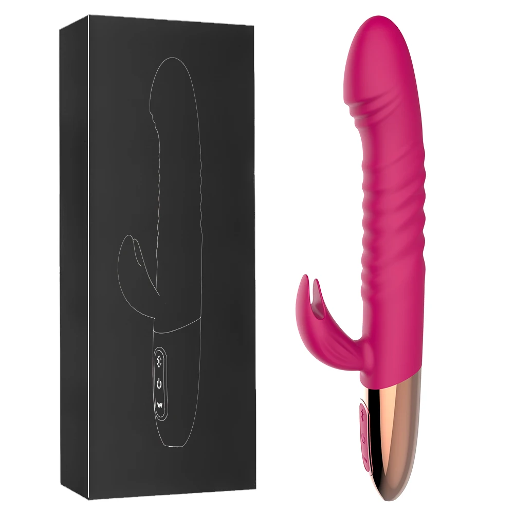 Speeds Dildo 10 Rabbit Vibrator For Women Telescopic Heating G Spot Vibrator Clitoris_voghion.com