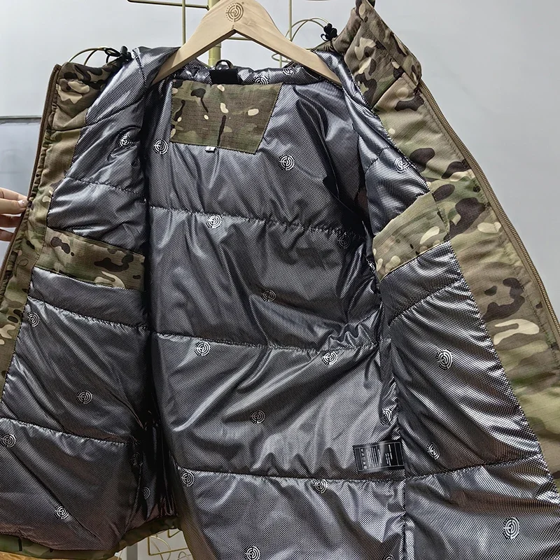 HAN WILD Heat Reflective Tactical Jacket Windproof Men Winter Thermal Combat Windbreaker Camo Hiking Hunting Coats mens jacket