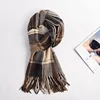 Scarf Female Winter Korean Version With British Classic Checker Thickened Students Autumn Winter Male Neck Soft Warm Wrap Shawls 5