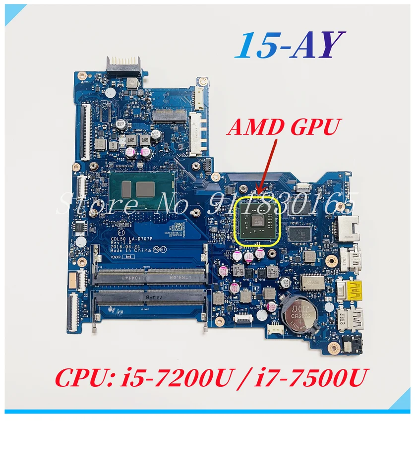 CDL50 LA-D707P LA-D704P For HP Pavilion 15-AY 250 G5 Laptop