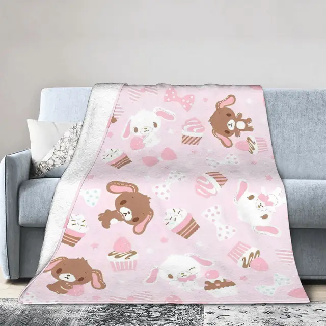 Cartoon Sugarbunnies Blanket  Fleece Awesome Soft Throw Blankets for Bedspread  Winter 3