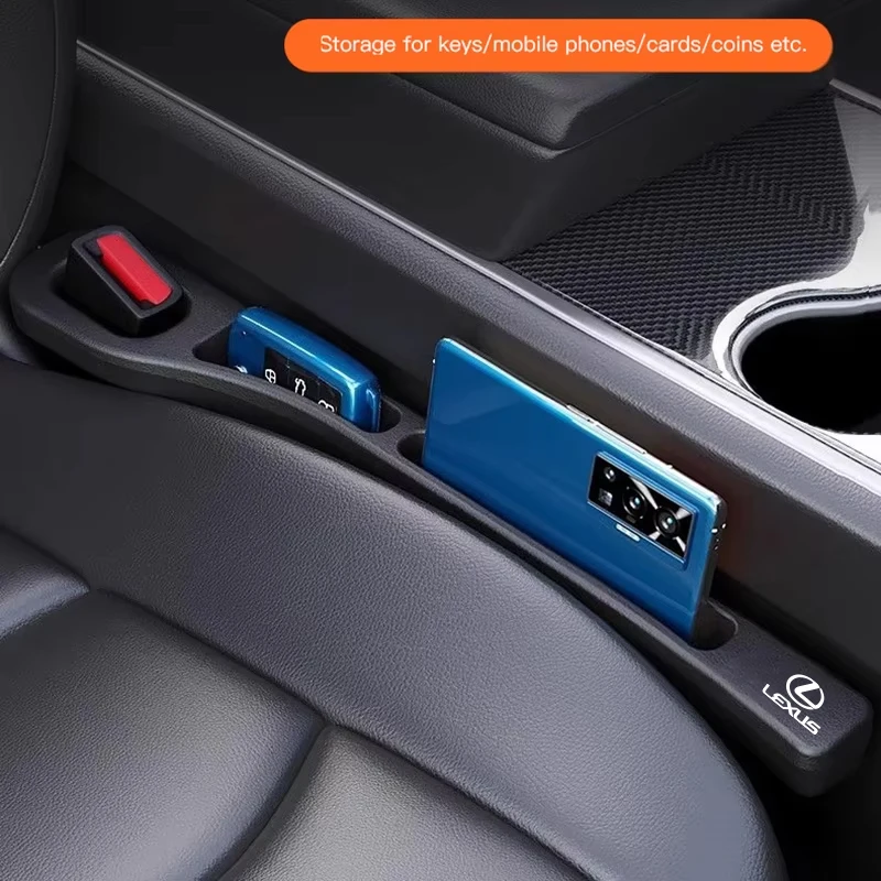 2Pcs Car Seat Gap Plug Side Seam Filler Strip Accessories For Lexus F SPORT ES RX NX LS UX LM LX GX LC RZ IS CT GS RC HS SC TX L