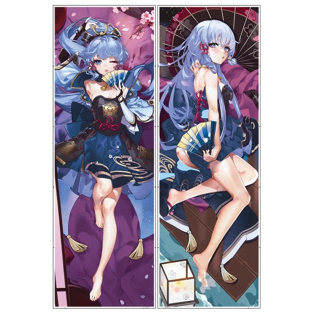 

Anime Genshin Impact Kamisato-Ayaka Dakimakura Pillow Case Otaku Waifu Peachskin Fullbody Throw Pillowcase Gift Bedding Decor