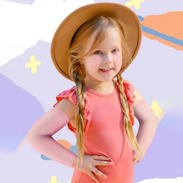 2 Paia Maniche Protettive Bambini - Anti-UV, Anti-Taglio, In Seta Di Ghiaccio, Per Esterno E Sport - Foto 4