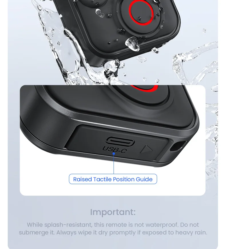 Fernbedienung für GoPro Hero 13 12 11 10 9 8 Max Insta 360 X5 X3 X4 GO 3S ACE Pro 2 Handgelenk Bluetooth Smart Fernbedienung Zubehör – Detail 8