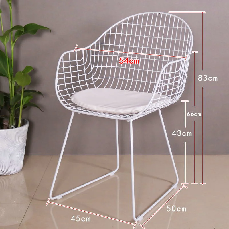 

Designer White Kitchen Chairs Accent Comfy Lounges Dining Room Chairs Modern Bar Balcony Sillas Comedor Kitchen Furniture DC076