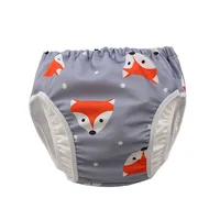 Infant Children Leak proof Swimming Nappies Newborn Baby High Waist Swimming Trunks Baby Boys Girls Cartoon Printed Swim Diapers 4