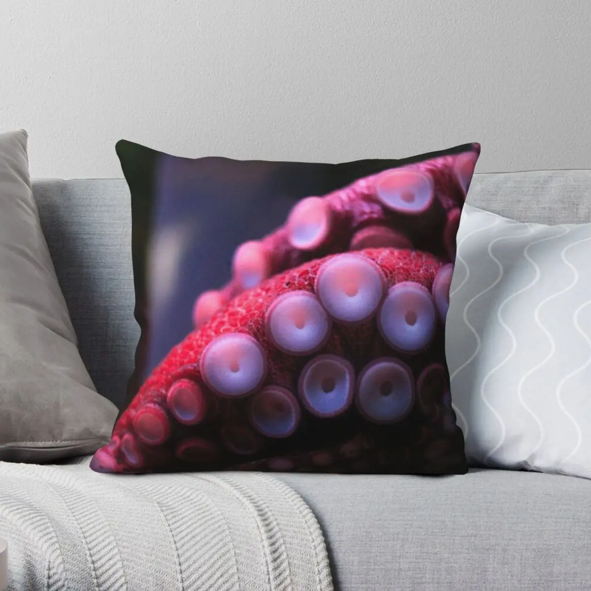 

Tentacles Square Pillowcase Polyester Linen Velvet Printed Decorative Throw Pillow Case Sofa Seater Cushion Case Wholesale 18"