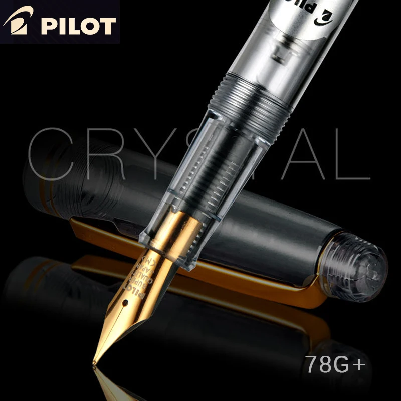 

PILOT 78g+ Original Classic Fountain Pen Luxury 22K Golden EF/F/M Nib School Students Practice Writing Ink Pens With Gift Box