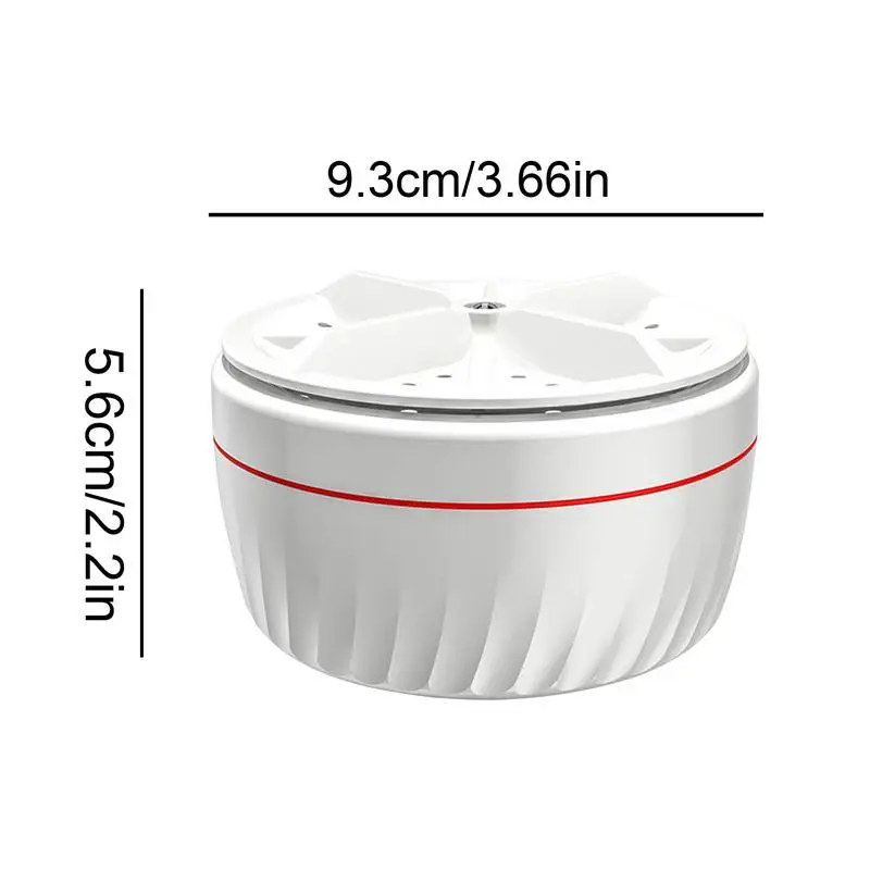 Washing Machine Turbine Mini Washing Machine & Dishwasher with Suction Cups Portable for Travel Home Business