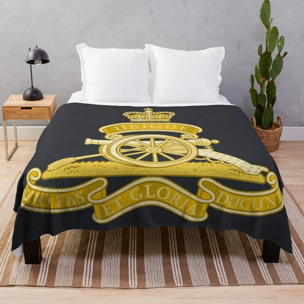 

Royal Artillery - British Army Throw Blanket For Decorative Sofa Soft Big Summer warm for winter Flannel Fabric Blankets