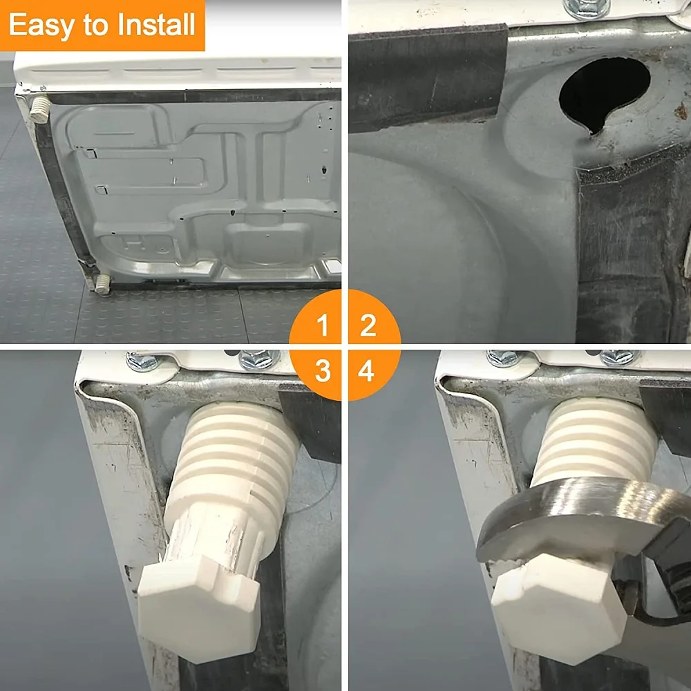 Dryer Filter 4PCS 49621 PS1609293 Dryer Leveling Leg Feet W10823505 AP4295805 PS1609293 EAP1609293 Compatible With Whirl-Pool