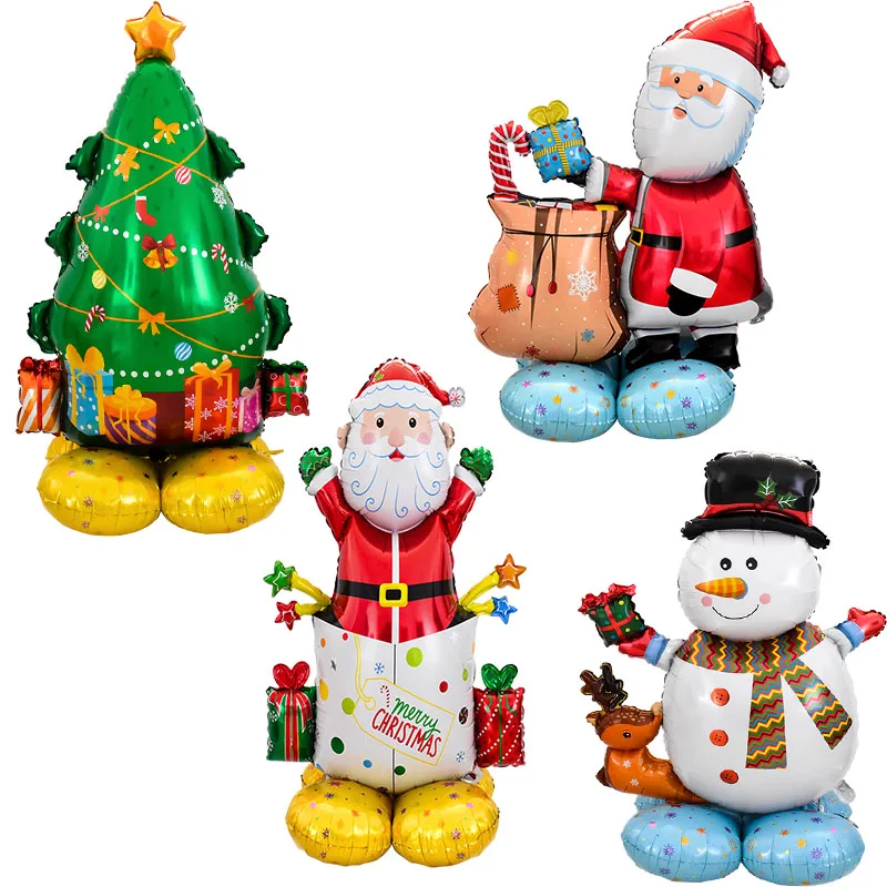 

1piece Merry Christmas Decoration Foil Balloon Santa Claus Christmas Tree Snowman DIY Home Theme Party Supplies New Year 2024