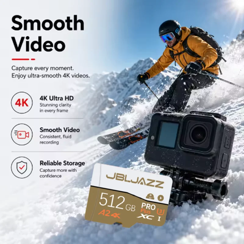 미니 SD 메모리 카드 512GB TF 카드 256GB 128GB 64GB 풀 HD 4K UHD 비디오 카드 (카메라 감시 장치용)