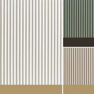 Stylish  Engineered wood doors 3D straight stripe design