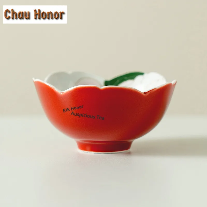 100ml Hand Painted Butterfly Teacup Aesthetic Tea Bowl Cute Cup Tea-tasting Meditation Cup Chazhan Master Cups Tableware Gift