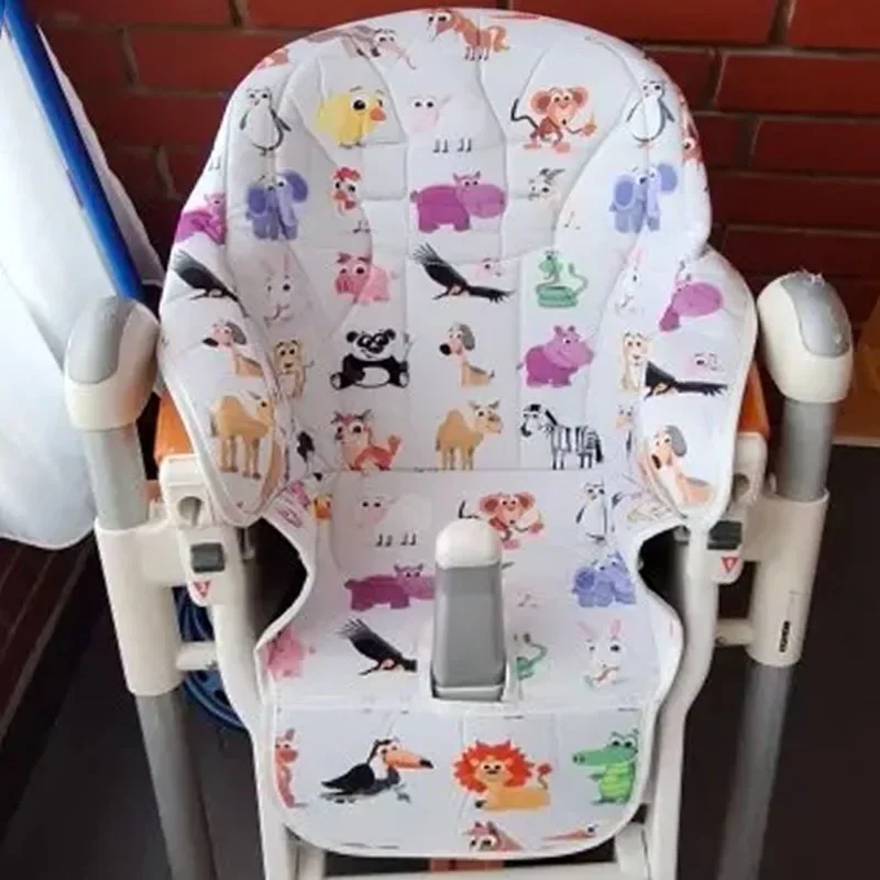 Stroller Seat Cushion Stroller Accessories Baby Highchair Accessories Cute Baby Chair Cushion Oxford Cover Compatible for Prima Pappa Siesta Zero 3 Aag Baoneo Dinner Chair Seat Case Bebe Accessories