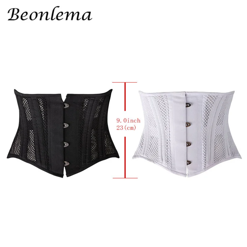 Slimming Sheath Woman Flat Belly Steel Boned Plus Size Mesh Breathable Lace Up Lose Weight Waist Postpartum Corsets