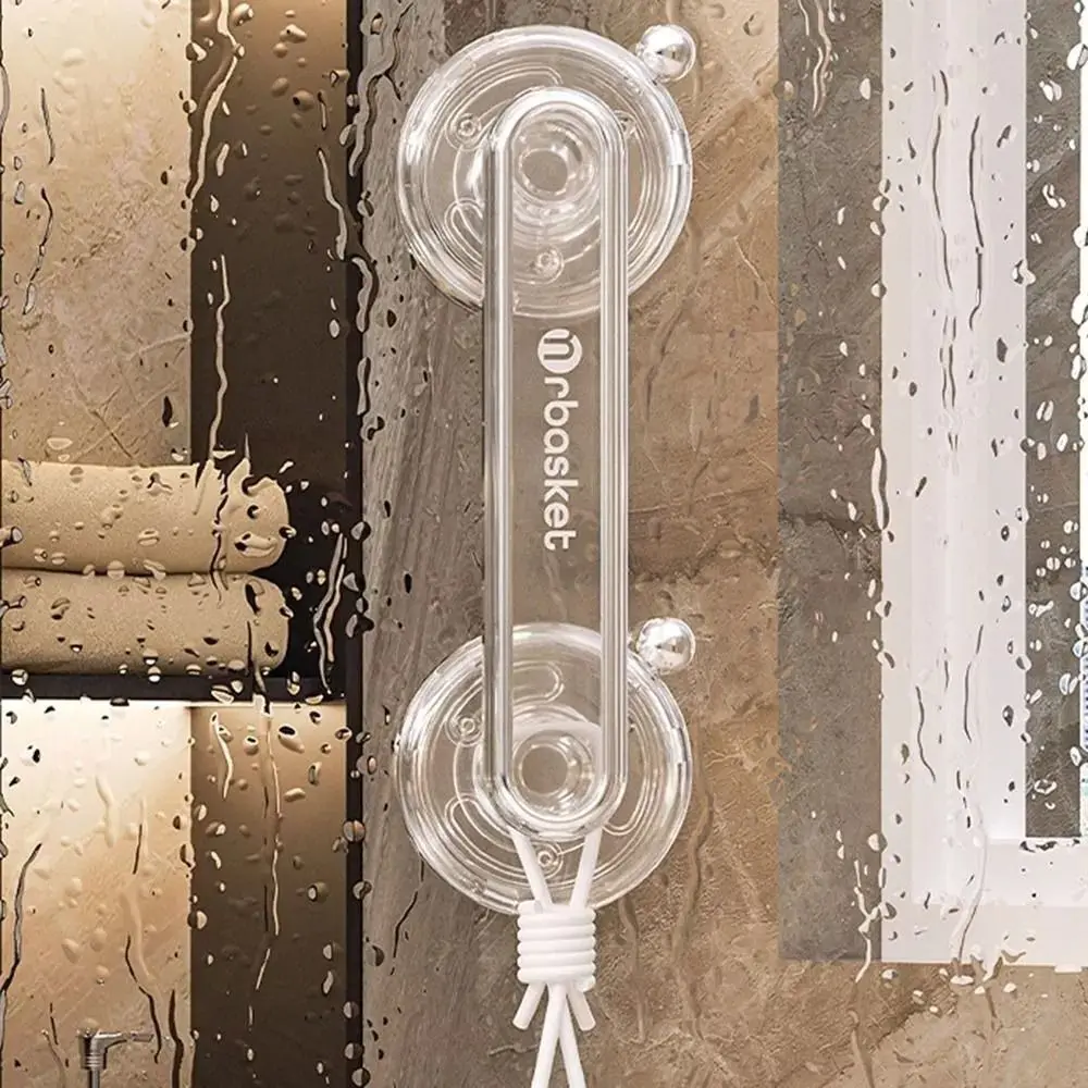 Waterproof Suction Cup Door Handle Anti-slip Reusable Sliding Door Handle Removable Bathroom Wardrobe