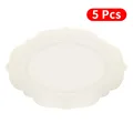 5Pcs Oval White