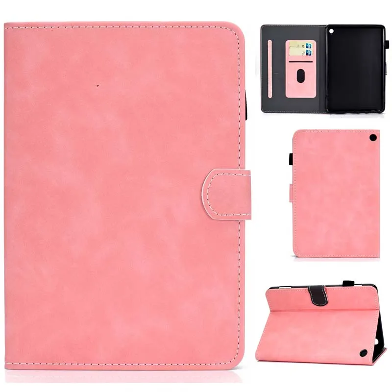 PU Leather Case for Fire HD8 12th 10th Generation Cover HD 8 Plus Flip Casing Stand Holder