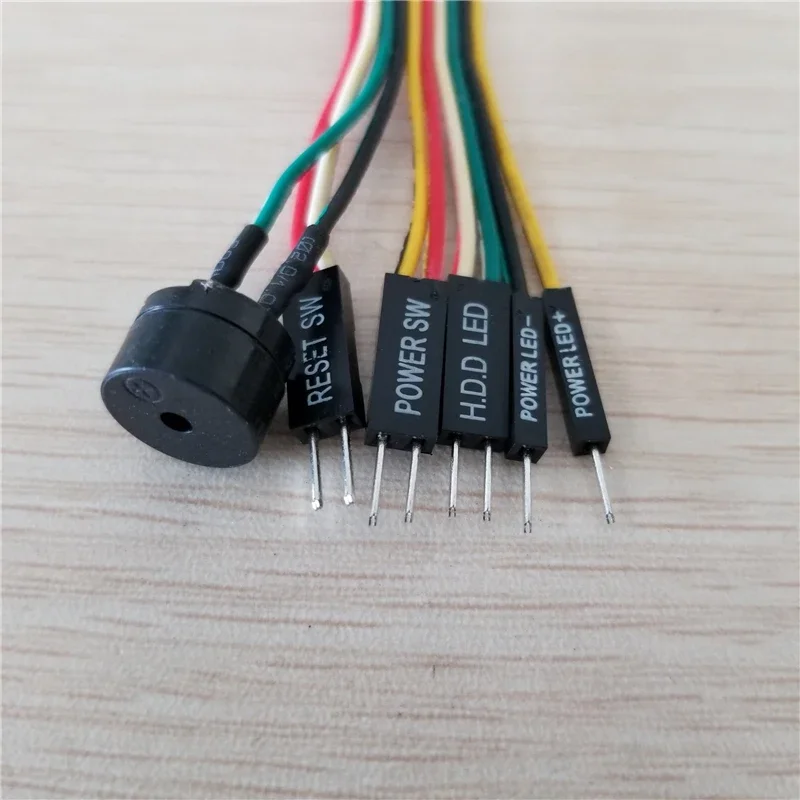 올인원 PC DIY 호스트 스피커/리셋 및 전원 스위치 HDD LED 점퍼 라인 플랫 케이블 ASUS 메인보드용 Q-커넥터 교체
