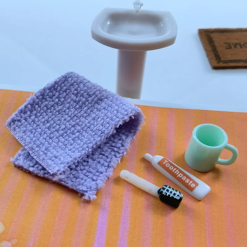 1 Set 1/12 Scale Miniature Cute Realistic Toiletries Model For OB11 BJD Scene Dollhouse Accessories Mini Toys Kids Pretend Play 5