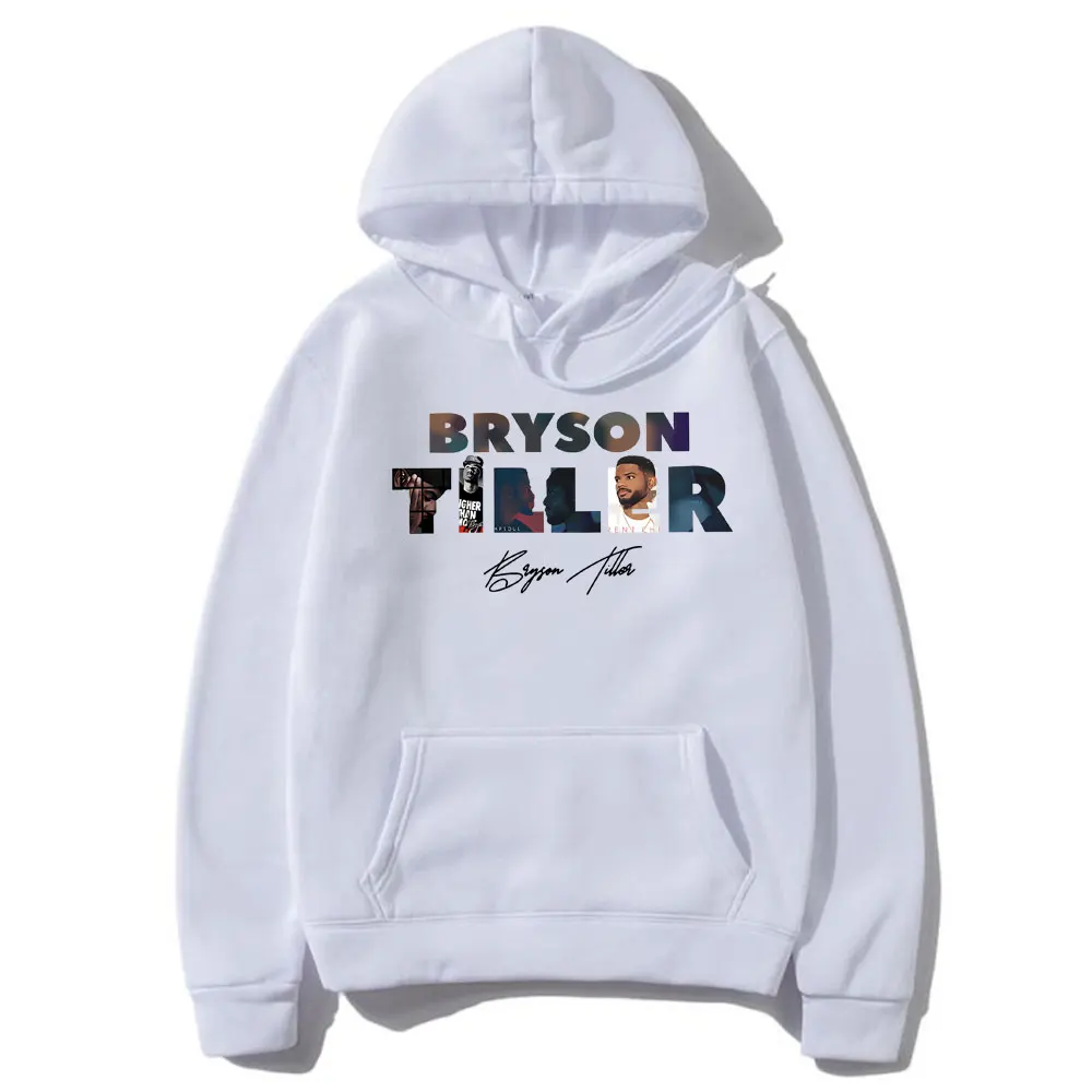 Rapper Bryson Tiller Music Album Cover Graphic Hoodie Male Vintage Hooded Tracksuit Men Women Hip Hop Oversized Fleece Hoodies
