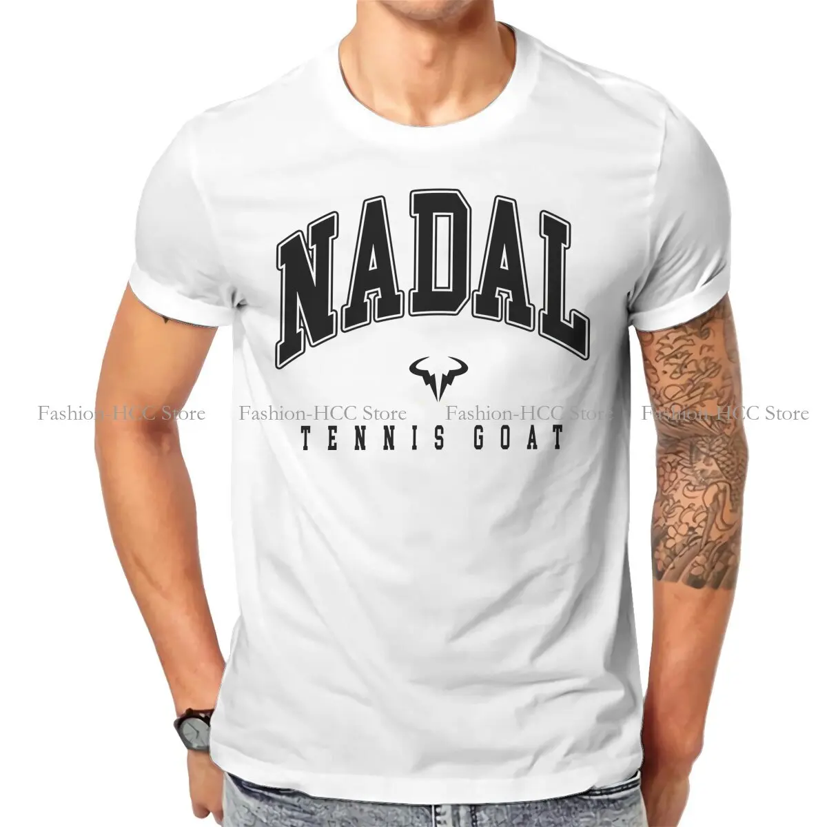 Maglietta Stile Capra Tennis Hitachi Nadal Comodi Vestiti Regalo Creativo Maglietta Roba