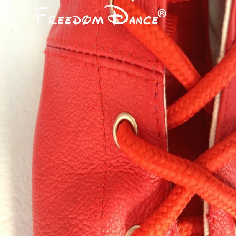 Natural Leather Lacing Jazz Dance Boot Stage Dancing Shoes Practice Sneakers For Girls And Women Wholesale 5