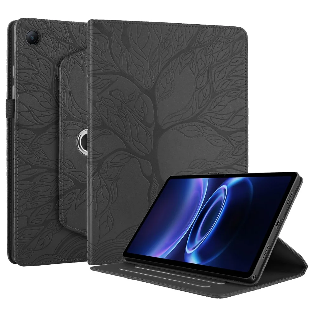 Tree Embossed 360° Rotating Stand Tablet Case - 9.7