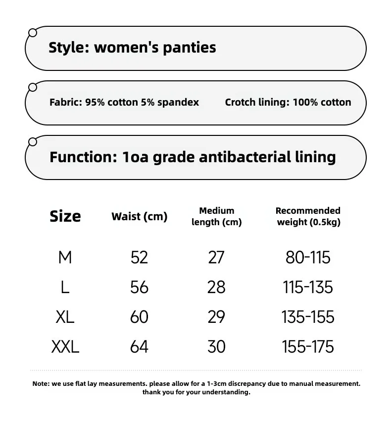 Women's Cotton Briefs Fashion Underwear for Women Triangular Panties Plus Size Panties Lingerie Sexy Set Lady Belly Reducing